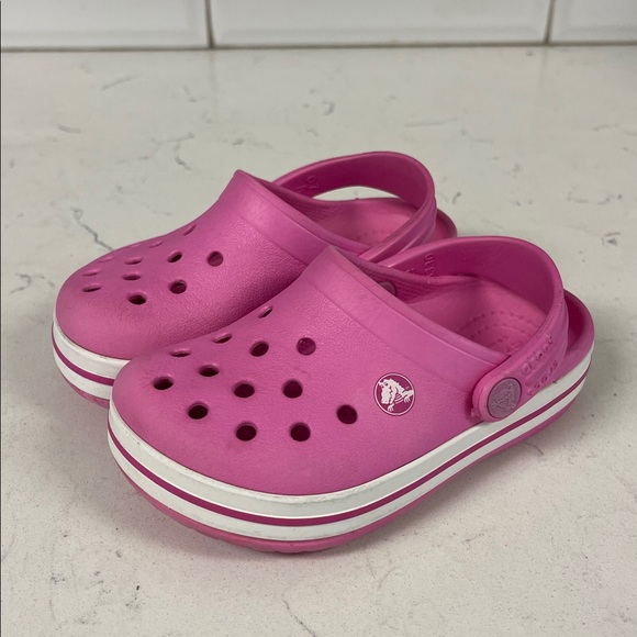 Crocs Toddler Crocband™ Clog Pink Size 7 - Picture 1 of 17